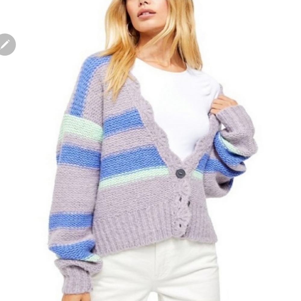 Free People Fine Time Cardigan - L - Picture 12 of 16